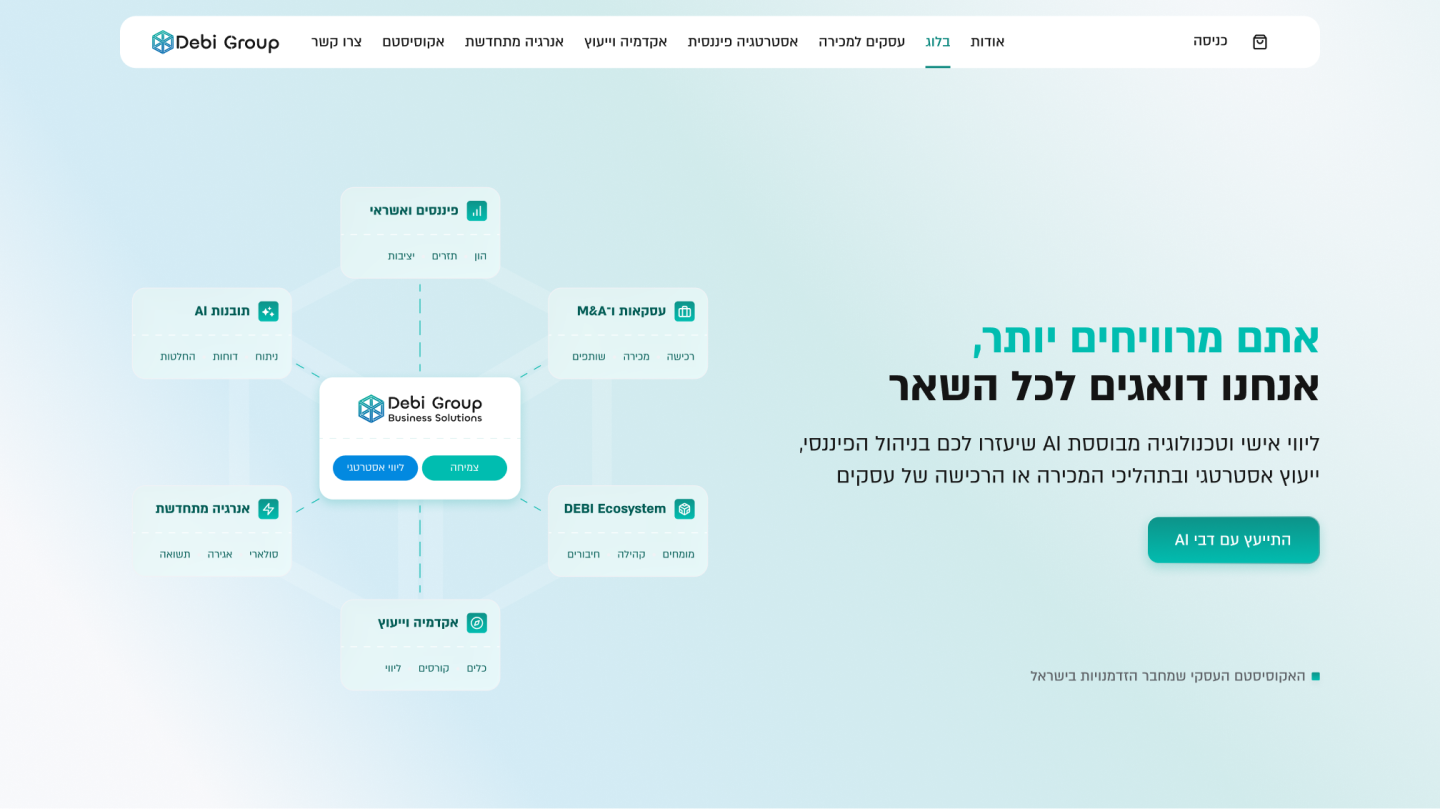 סקירת האקוסיסטם העסקי של Debi Group