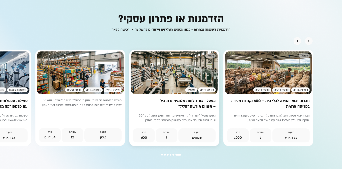 זירת ההזדמנויות העסקיות של Debi Group