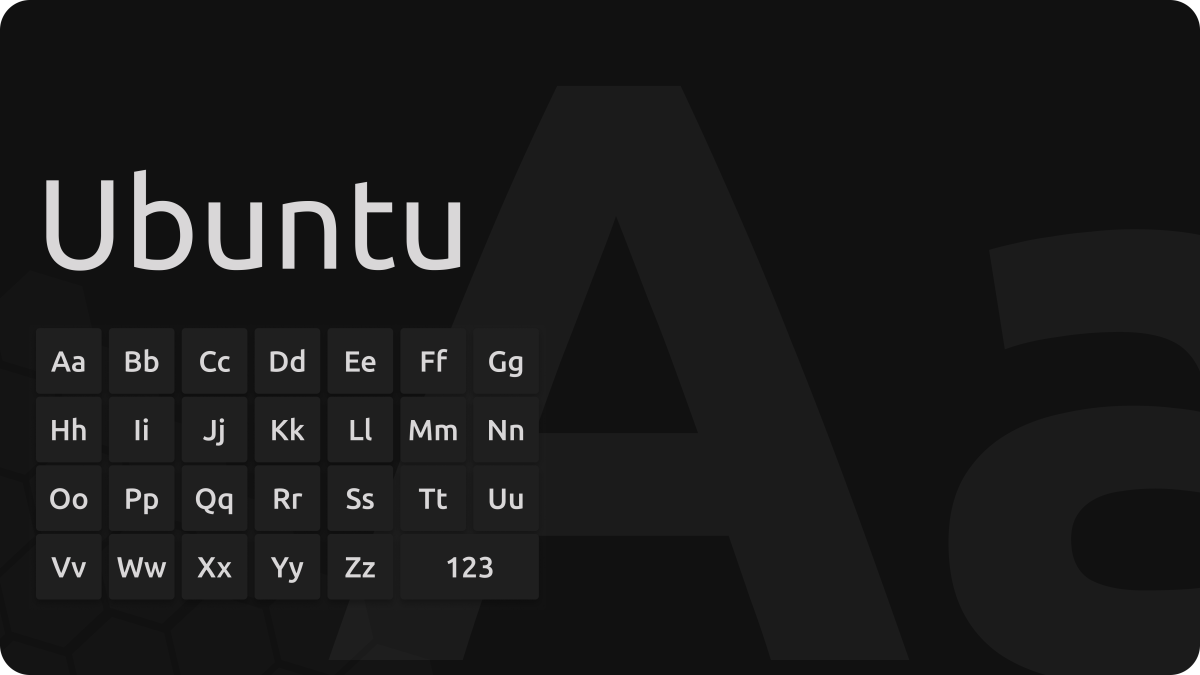 דוגמת הטיפוגרפיה Ubuntu המשמשת ב־⁠Plan and Play